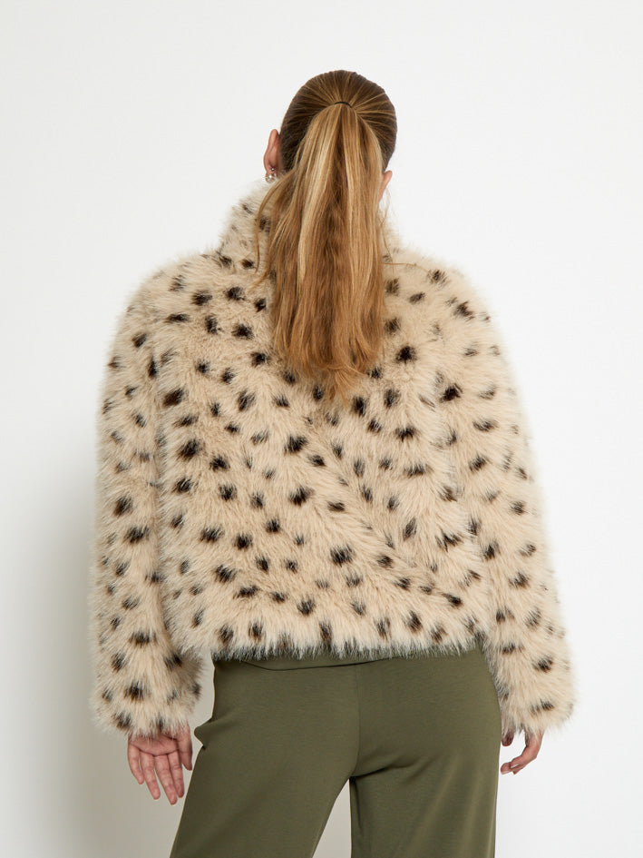 Peppercorn PCRandia Faux Fur jacket Jacket 326 Incense Beige