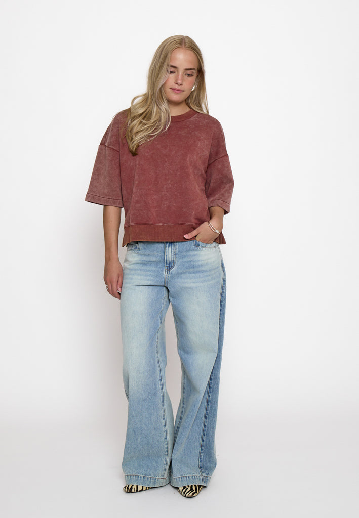 Peppercorn PCRaquel Sweatshirt Sweatshirt 1008 Maroon Red