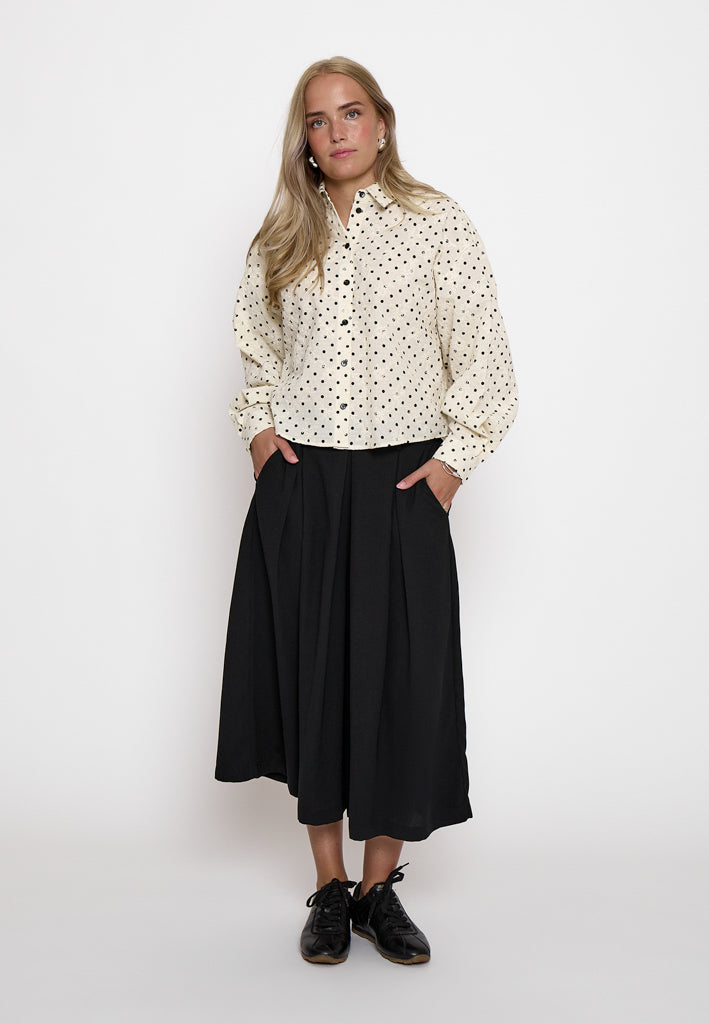 Peppercorn PCRaula Shirt Shirt 0202P Whitecap Grey Print