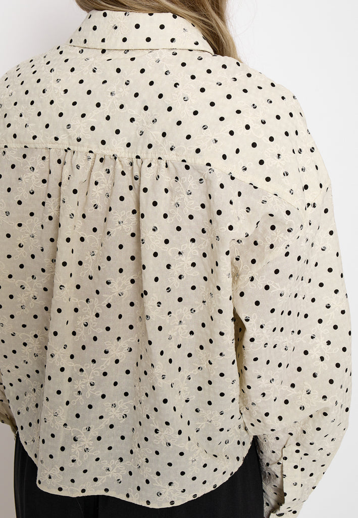 Peppercorn PCRaula Shirt Shirt 0202P Whitecap Grey Print