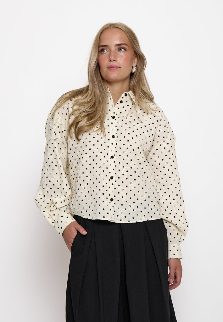 Peppercorn PCRaula Shirt Shirt 0202P Whitecap Grey Print