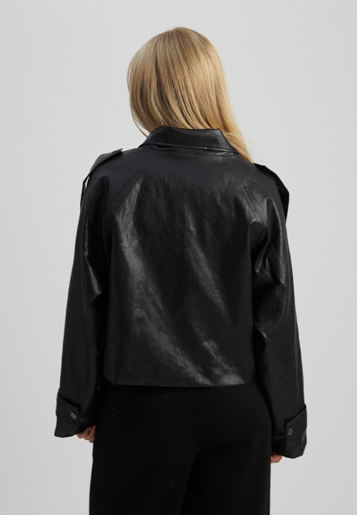 Peppercorn PCRawella Vegan Jacket Jacket 9000 Black