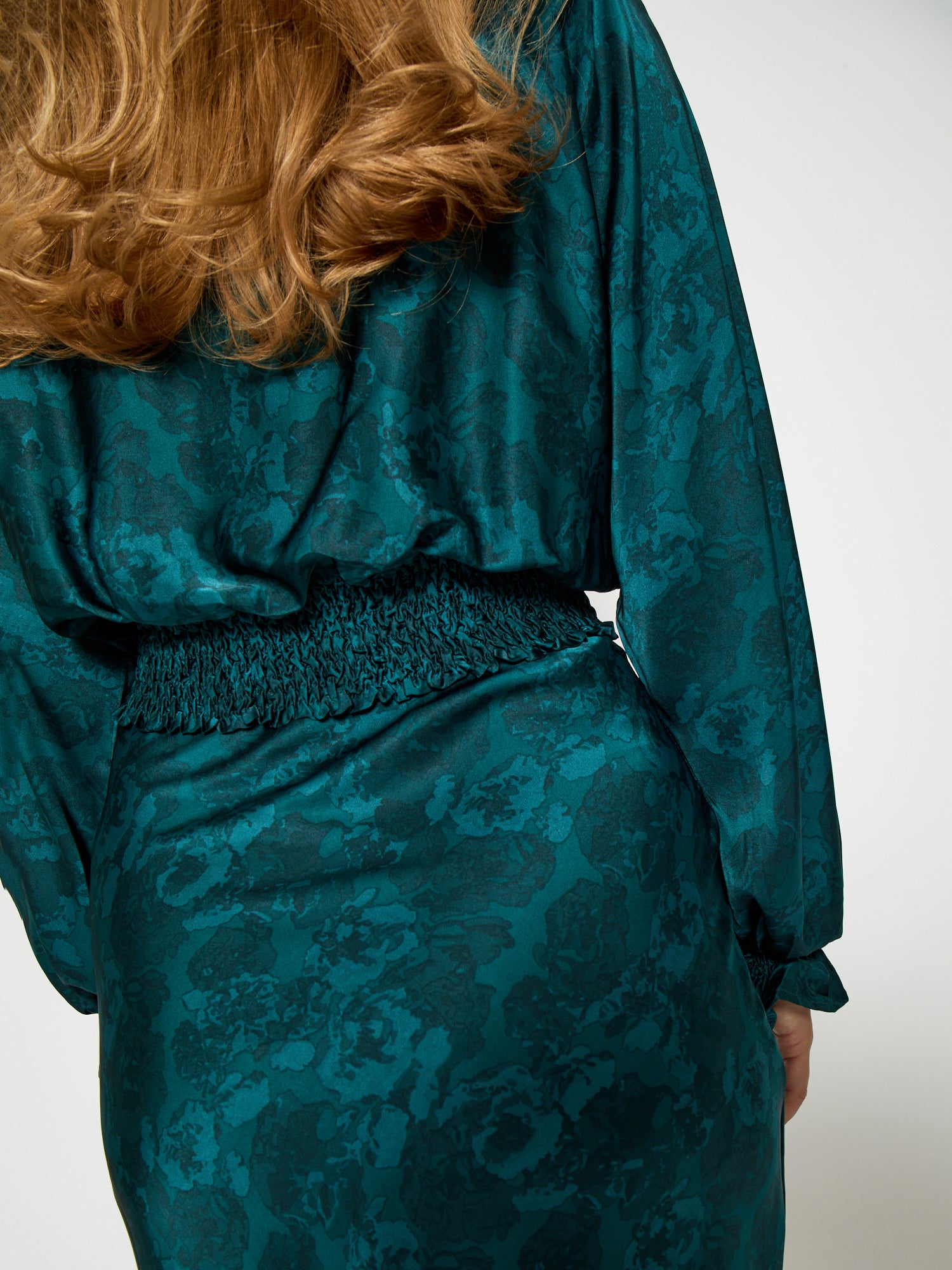 Peppercorn PCRaya Smock Blouse Blouse 2114P Ocean Depth Print