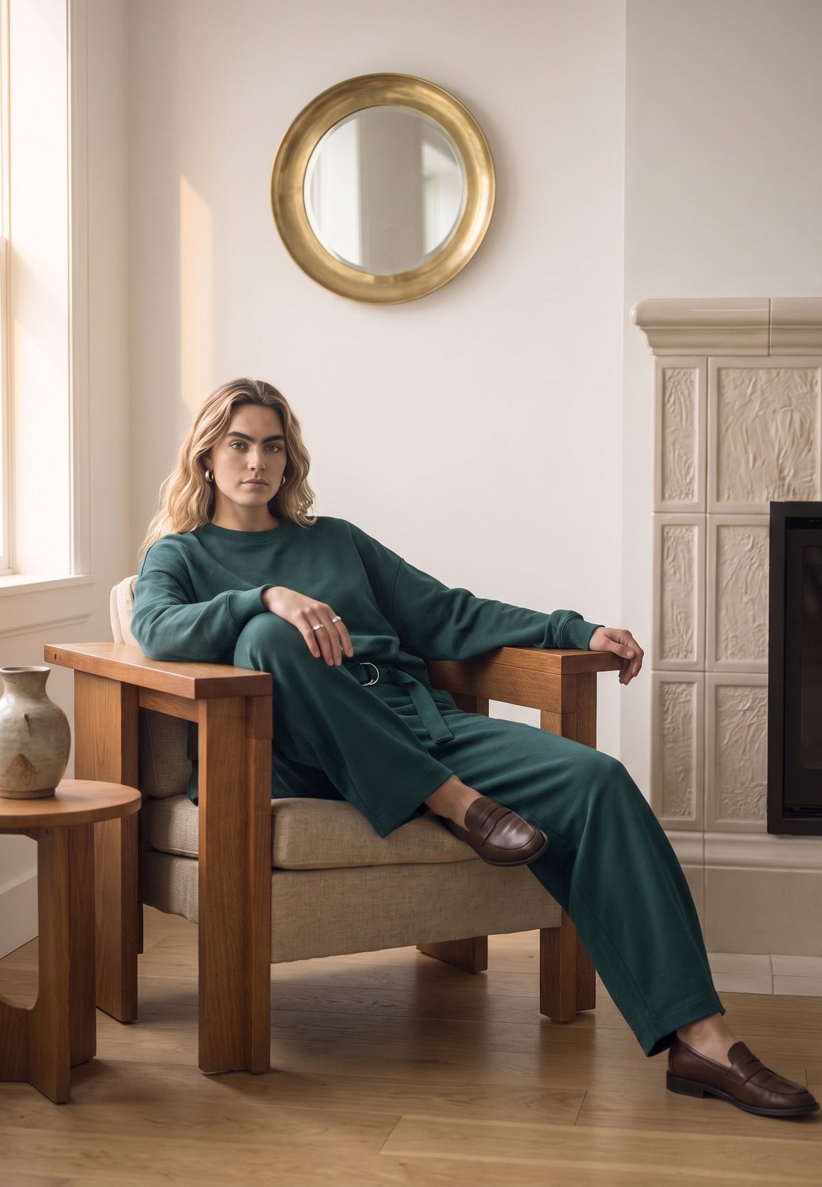 Peppercorn PCRaylene Sweat Sweatshirt 1432 Dark Sea