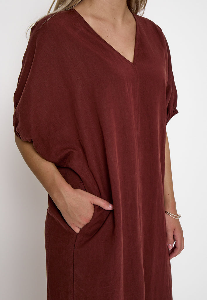 Peppercorn PCRebecca Dress Dress 1008 Maroon Red