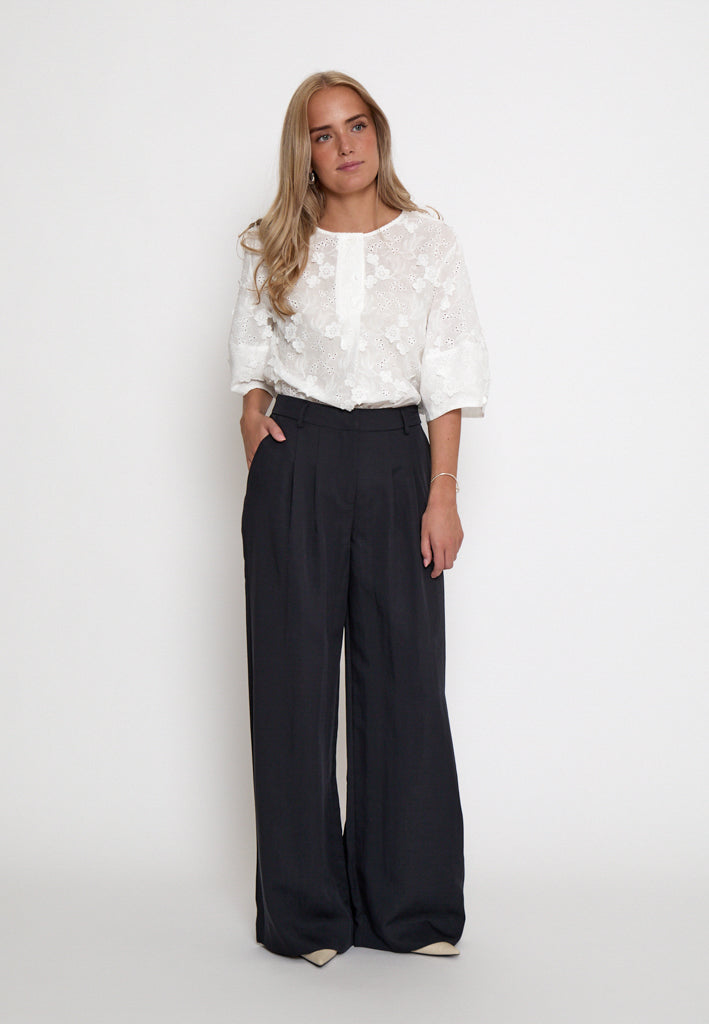 Peppercorn PCRebecca Wide Pant Pant 517 Phantom