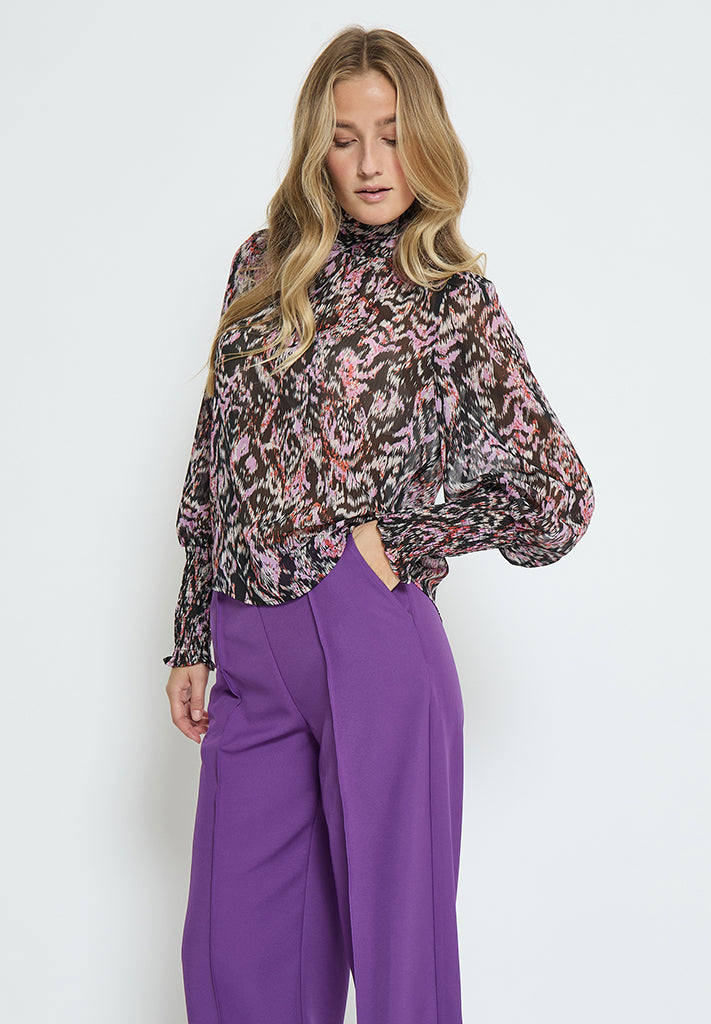 Peppercorn PCRegitze Blouse Blouse 9000P Black Print