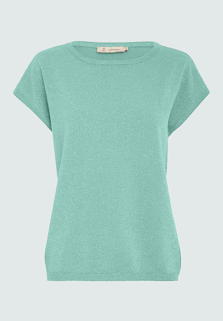 Peppercorn PCRemi Knit Top Top 3006MET Lichen Mint
