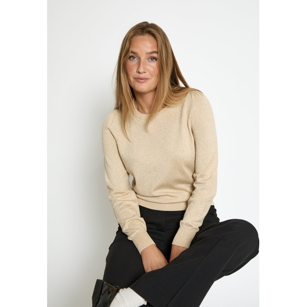 Peppercorn PCRemi Puff Pullover Pullover 348MET Medal gold Metallic