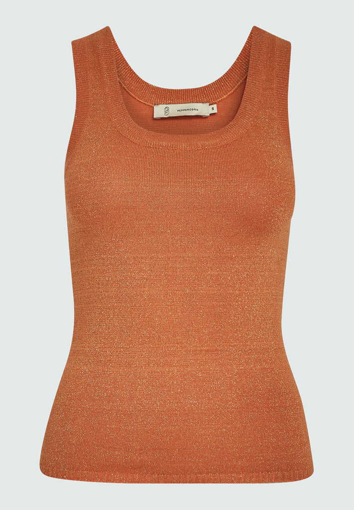 Peppercorn PCRemi Tank Top Top 6308MET Mecca Orange Metallic