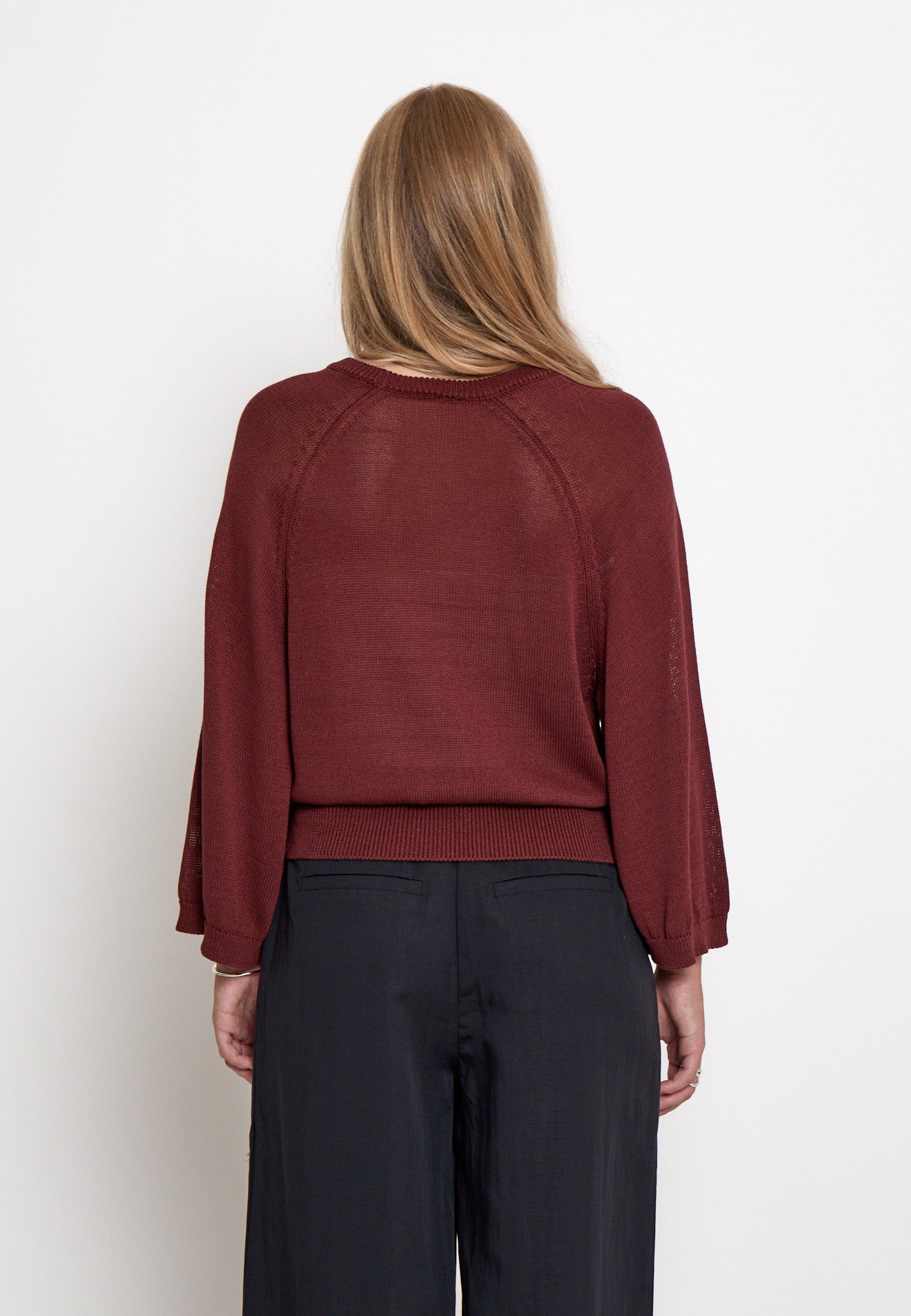 Peppercorn PCRiley Knit Pullover Pullover 1008 Maroon Red