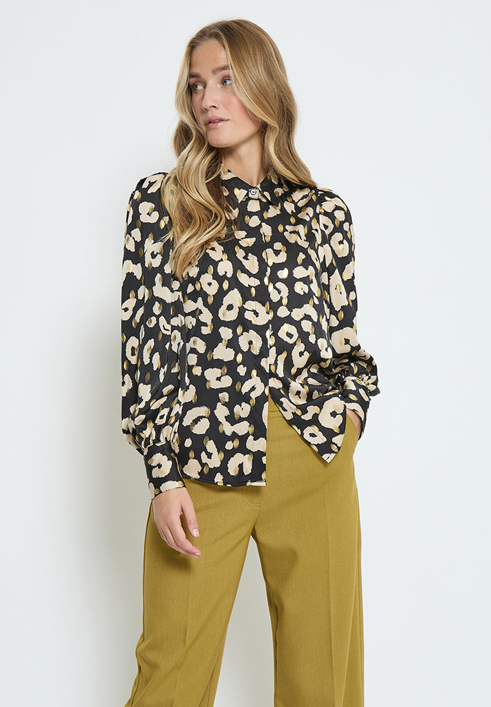 Peppercorn PCRimona Giada Shirt Shirt 9000P Black Print