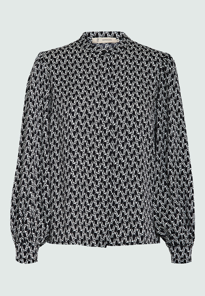 Peppercorn PCRobin Parker Shirt Shirt 9000P Black Print