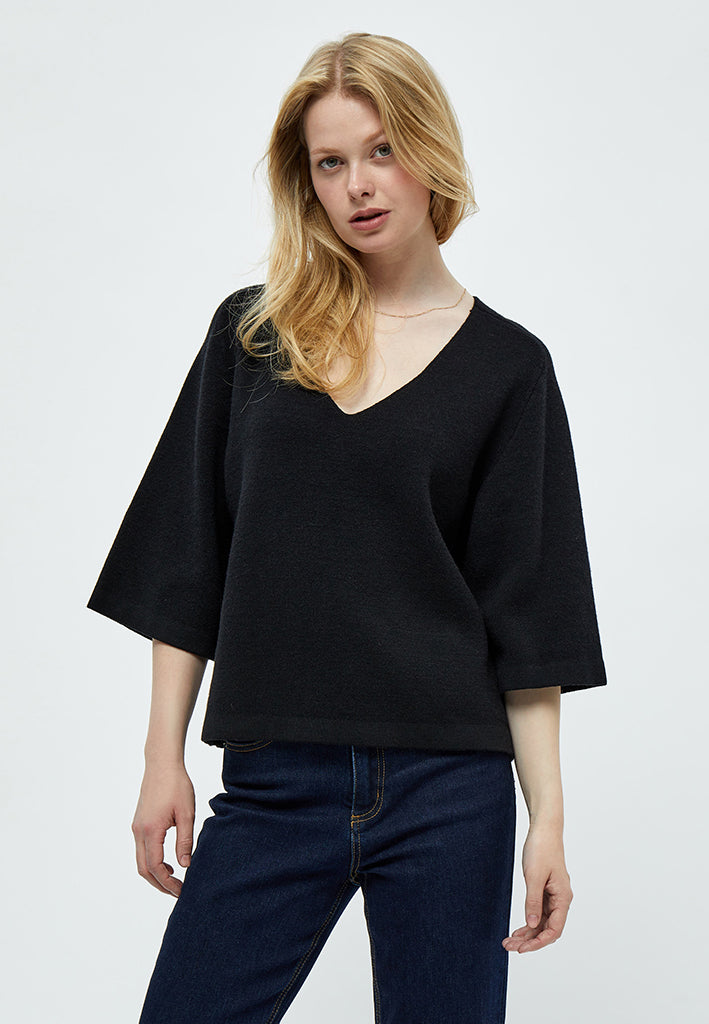 Peppercorn PCRosalia Knit Pullover Pullover 9000 Black