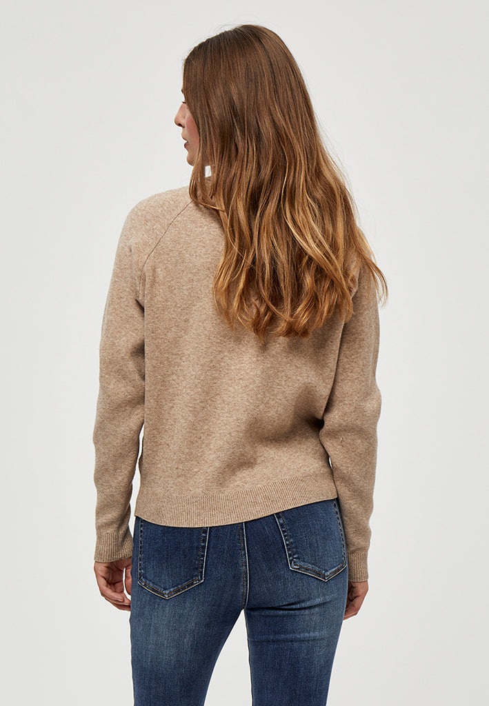 Peppercorn PCRosalia Knit Pullover Pullover 0273M Warm Sand Melange