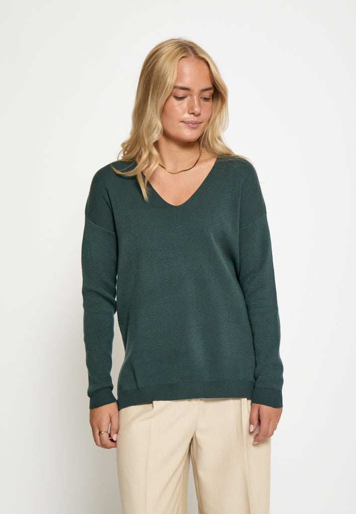 Peppercorn PCRosalia Knit Pullover Pullover 4112 Jungle Green