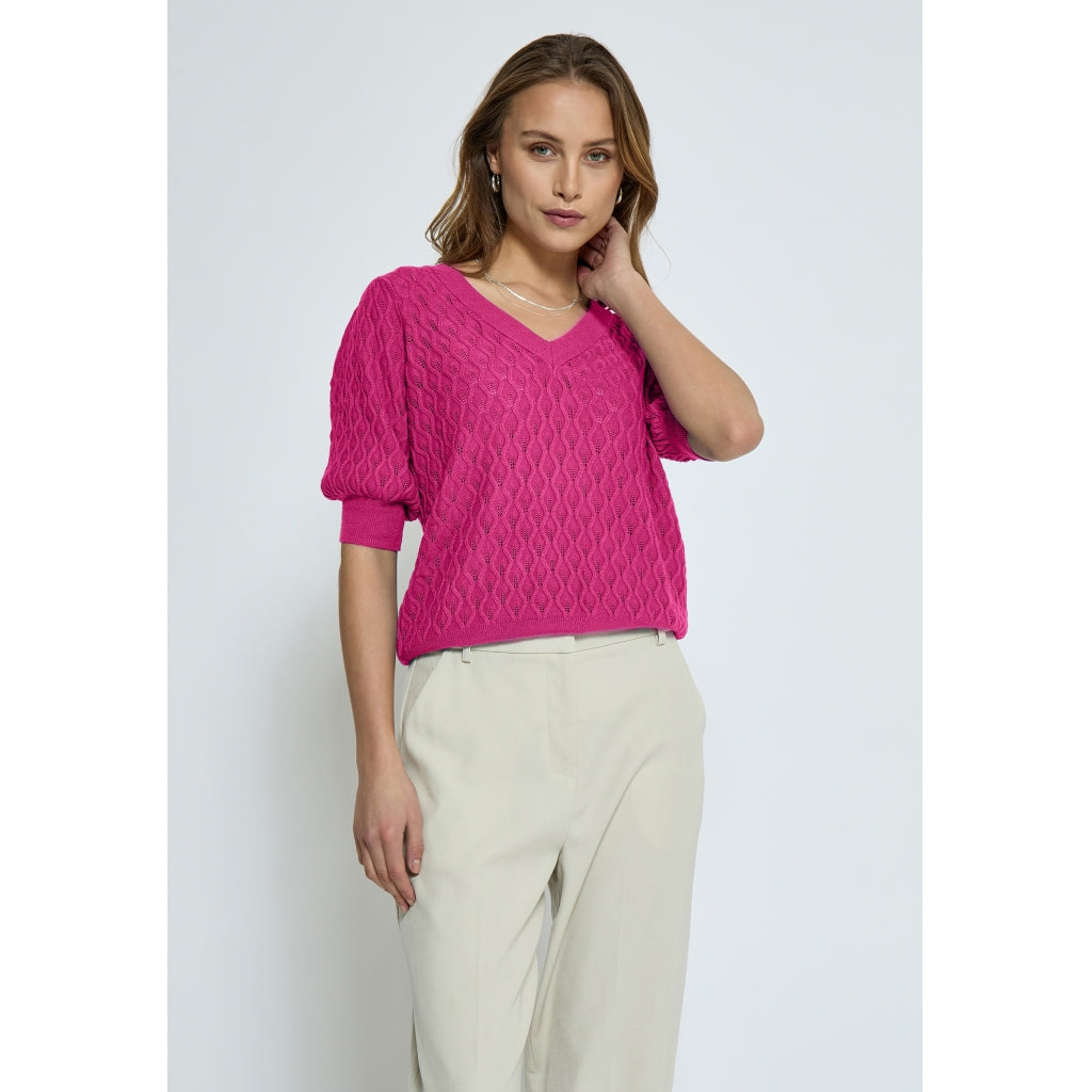 Peppercorn PCRosalia Knit T-Shirt T-Shirt 0432 Shocking Pink