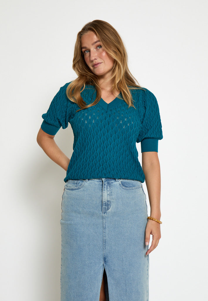 Peppercorn PCRosalia Knit T-Shirt T-Shirt 2114 Ocean Depths