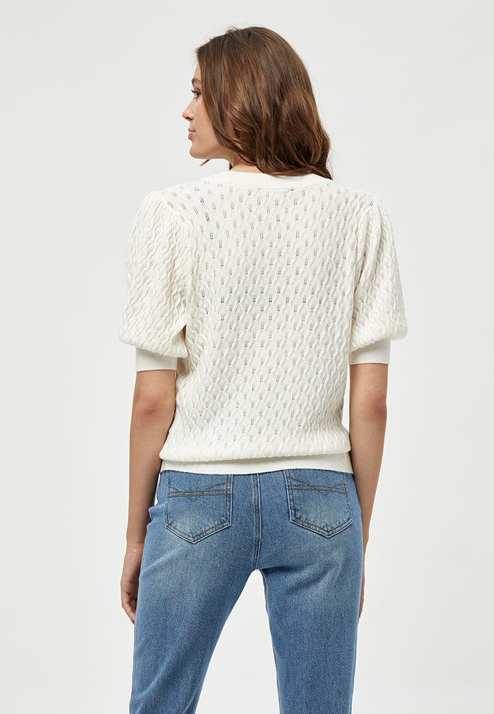 Peppercorn PCRosalia Knit T-Shirt T-Shirt 235 Cloud Dancer