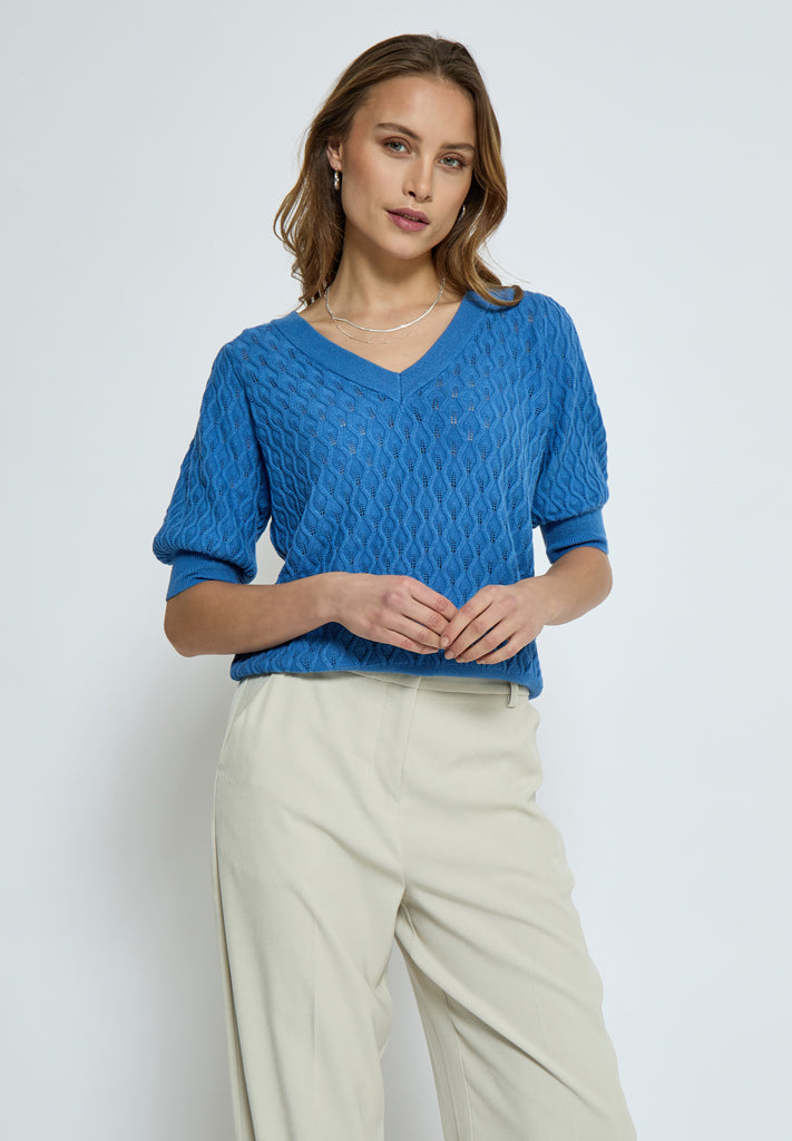 Peppercorn PCRosalia Knit T-Shirt T-Shirt 2993 Marina Blue