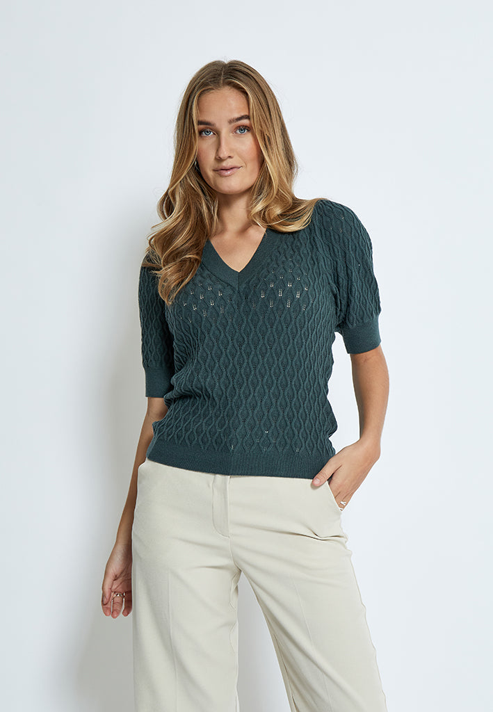 Peppercorn PCRosalia Knit T-Shirt T-Shirt 4112 Jungle Green