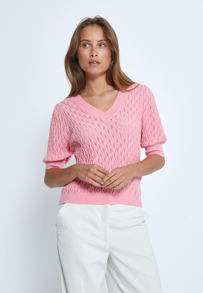 Peppercorn PCRosalia Knit T-Shirt T-Shirt 4403 Peony Pink