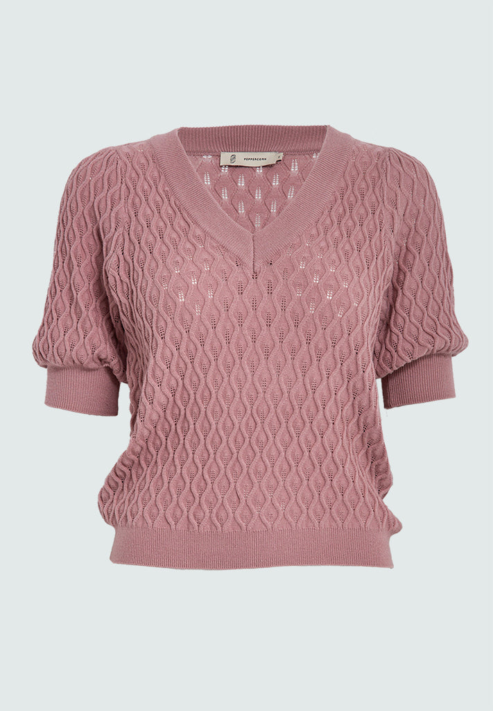 Peppercorn PCRosalia Knit T-Shirt T-Shirt 4458 Ash Rose