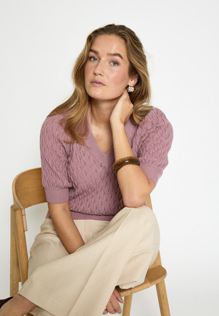 Peppercorn PCRosalia Knit T-Shirt T-Shirt 4458 Ash Rose