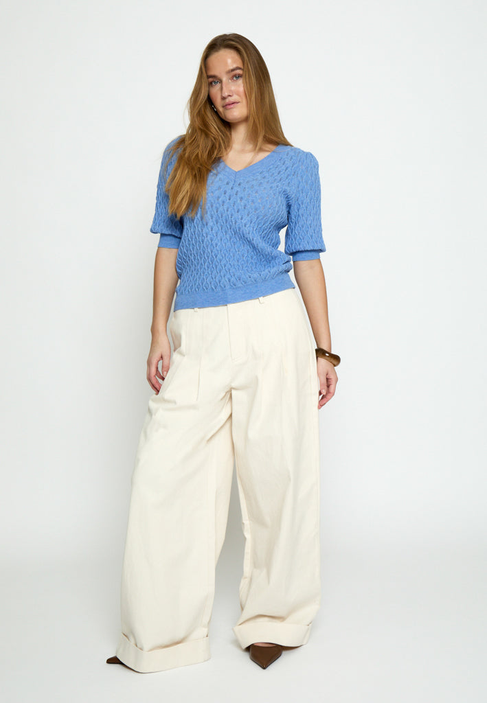 Peppercorn PCRosalia Knit T-Shirt T-Shirt 523 Blue Sky