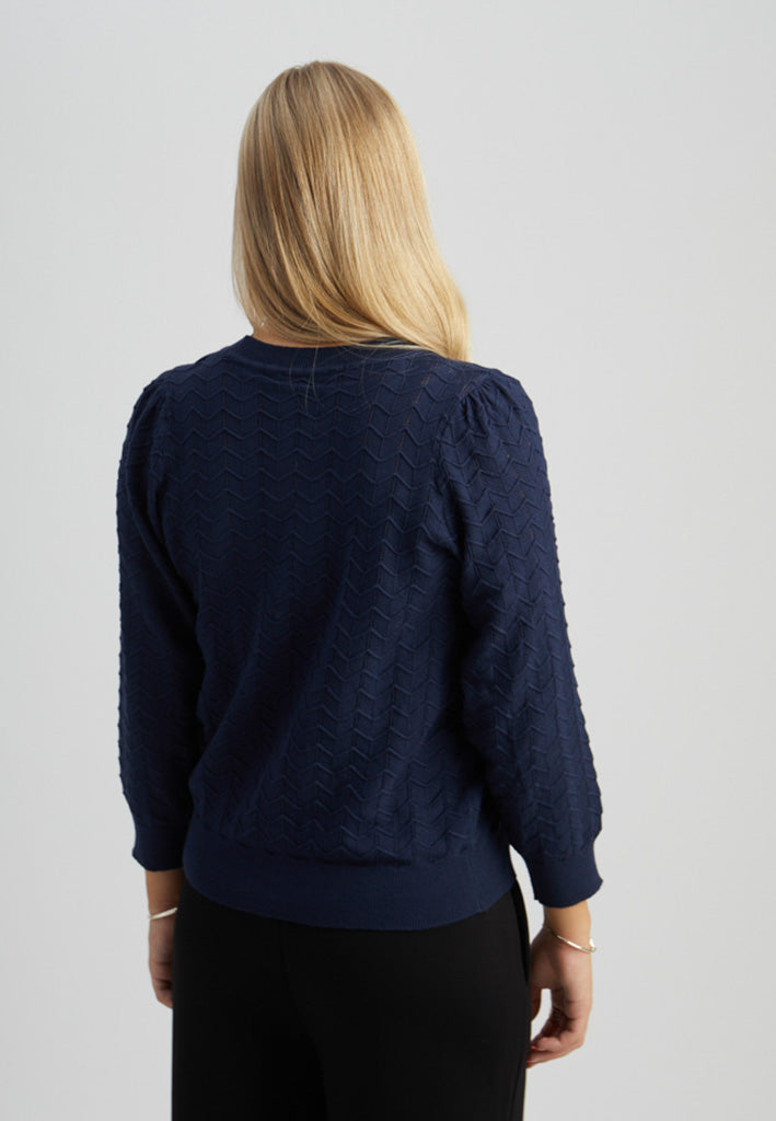 Peppercorn PCRosi 3/4 Sleeve Pullover Pullover 5270 Black Iris