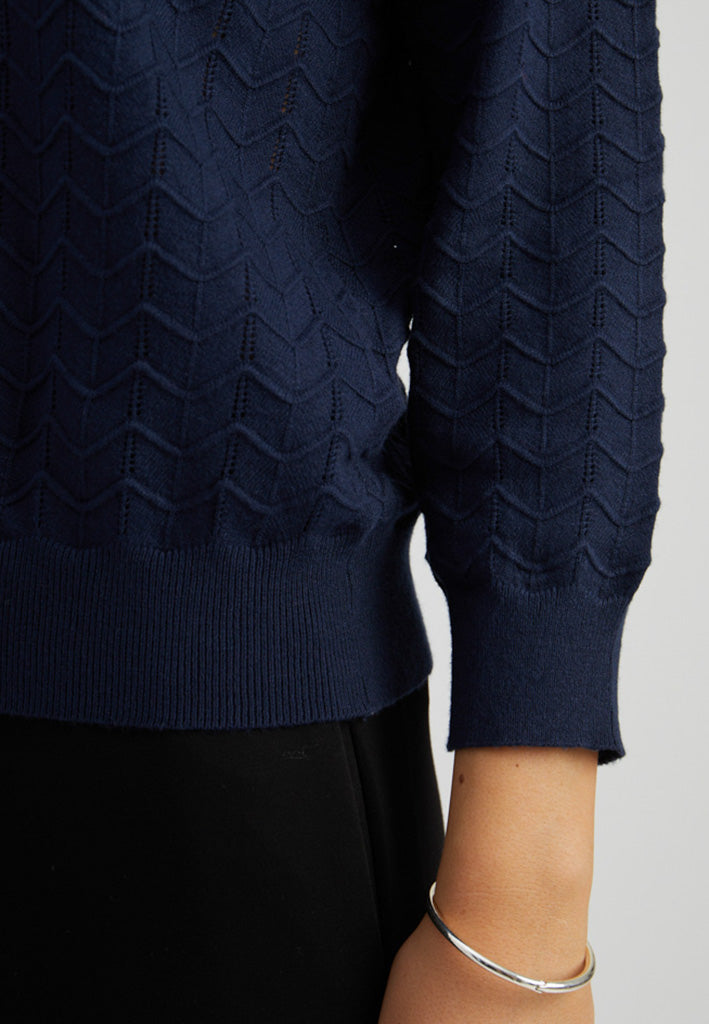 Peppercorn PCRosi 3/4 Sleeve Pullover Pullover 5270 Black Iris
