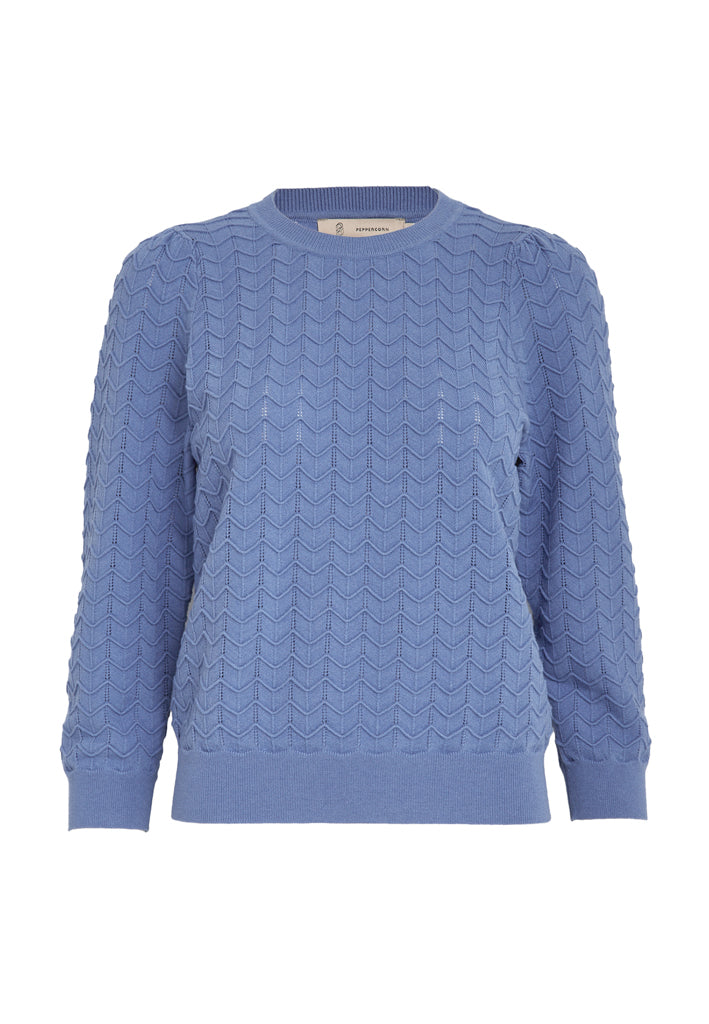 Peppercorn PCRosy 3/4 Sleeve Pullover Pullover 2016 CORNFLOWER BLUE