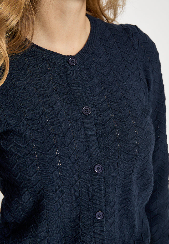 Peppercorn PCRosy Cardigan Cardigans 5270 Dark Navy
