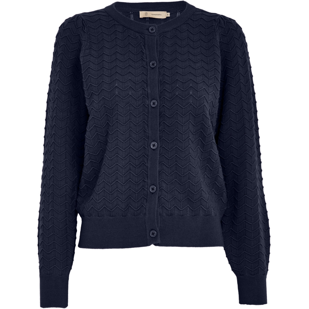 Peppercorn PCRosy Cardigan Cardigans 5270 Dark Navy