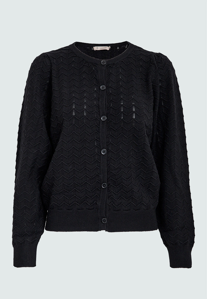 Peppercorn PCRosy Cardigan Cardigans 9000 Black