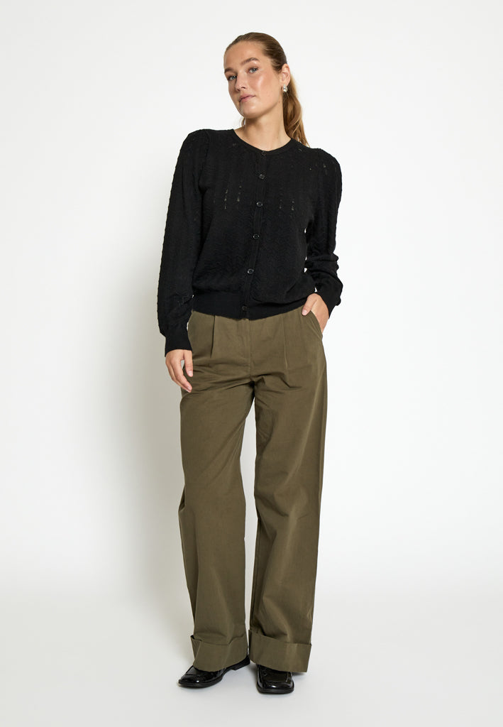 Peppercorn PCRosy Cardigan Cardigans 9000 Black