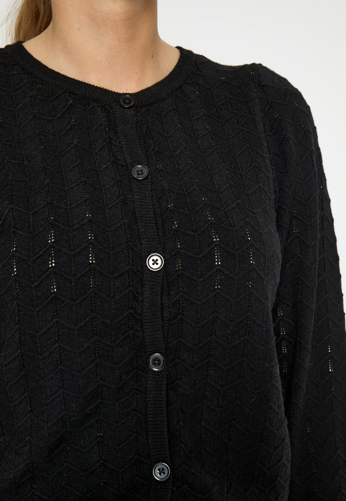 Peppercorn PCRosy Cardigan Cardigans 9000 Black