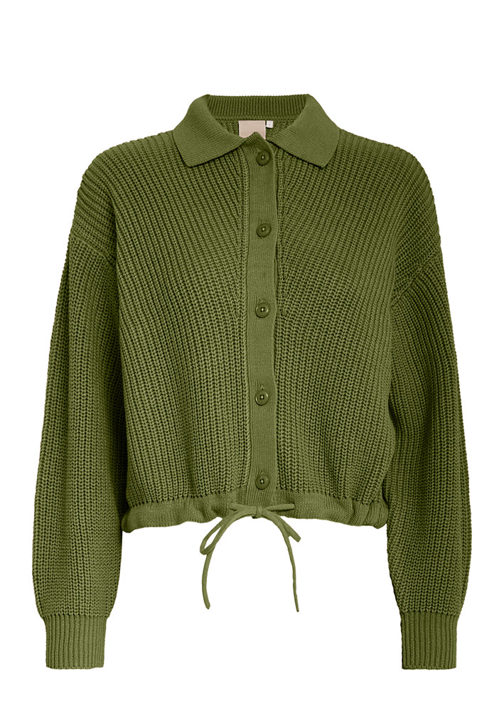 Peppercorn PCRoxy Cardigan Cardigans 451 Calla Green
