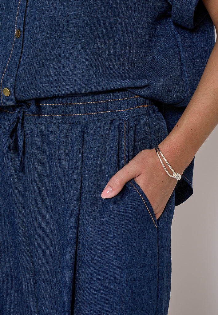 Peppercorn PCRuth Pant Pant 5270M Dark Navy Mel.