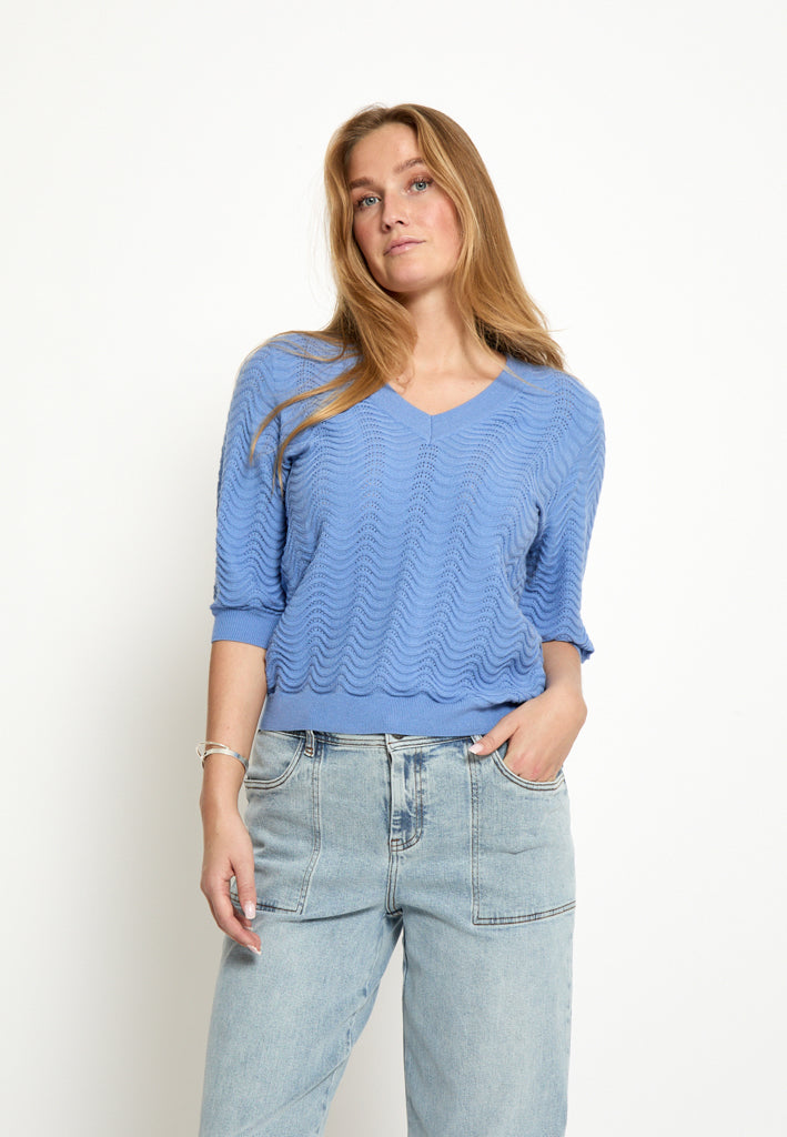 Peppercorn PCRuthia V-Neck Pullover Pullover 2016 CORNFLOWER BLUE