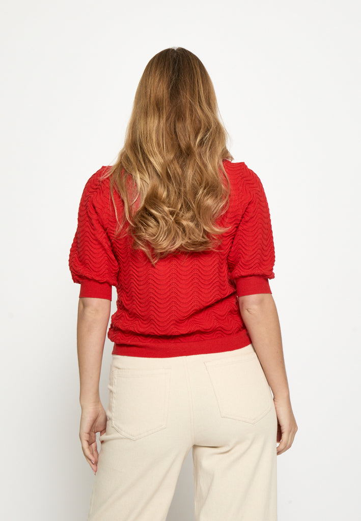 Peppercorn PCRuthia V-Neck Pullover Pullover 4049 Aura Orange