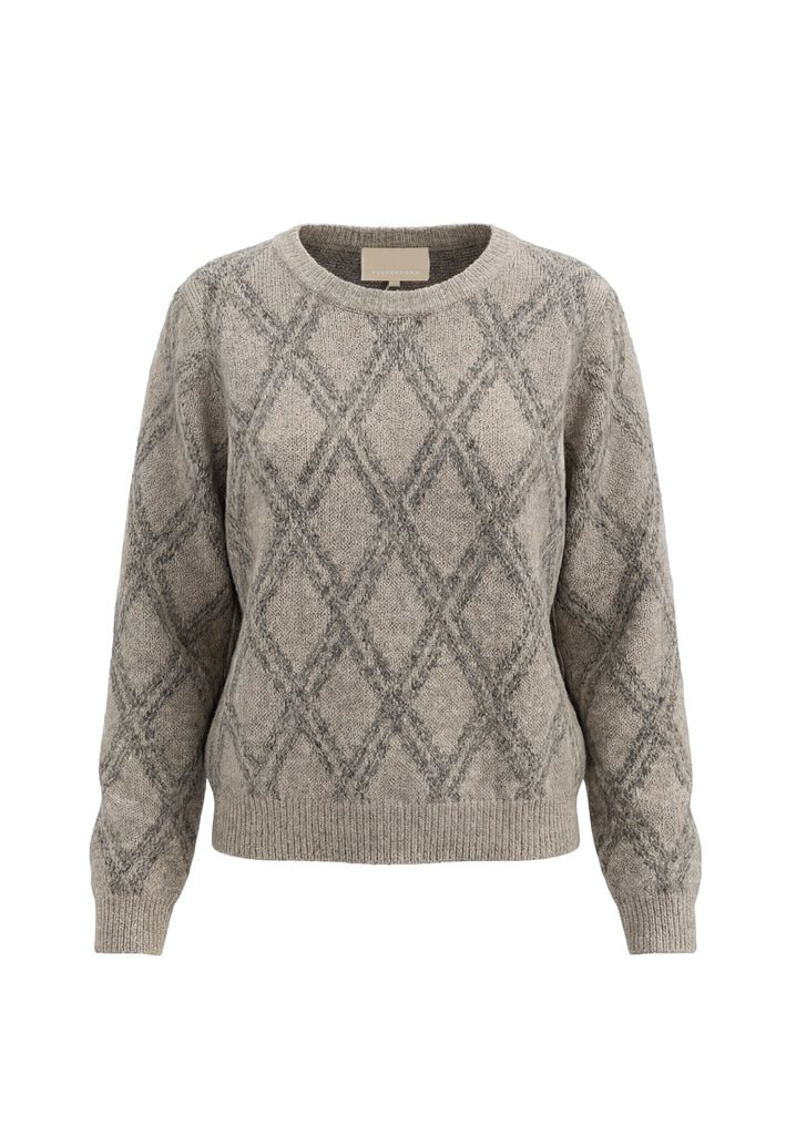 Peppercorn PCSabina RWS Pullover Pullover 0975C Cuban Sand Check