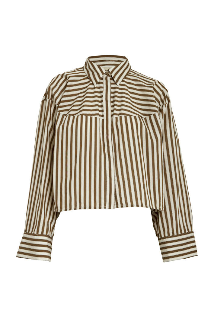 Peppercorn PCSadie Shirt Shirt 5050S Toffee Stripe