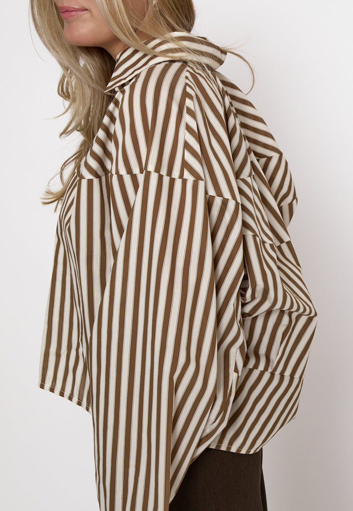 Peppercorn PCSadie Shirt Shirt 5050S Toffee Stripe