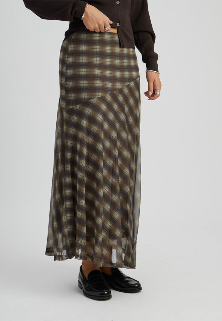 Peppercorn PCSafina Mesh Skirt Skirt 5050P Toffee Print