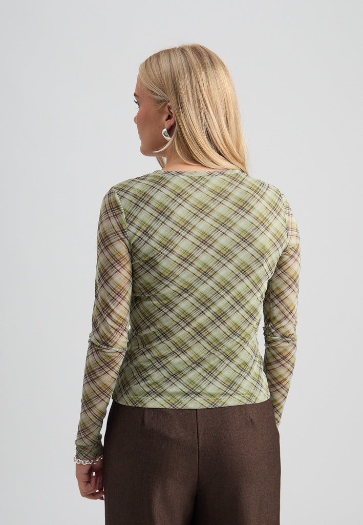 Peppercorn PCSafina Top Top 3064C Wild Lime Check