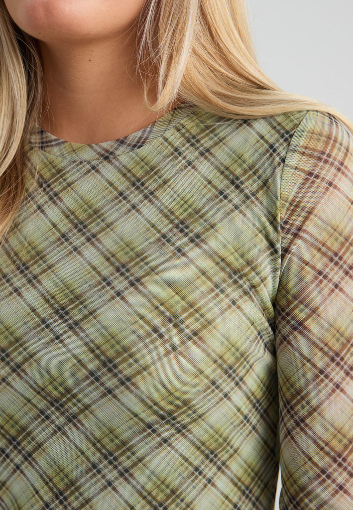Peppercorn PCSafina Top Top 3064C Wild Lime Check