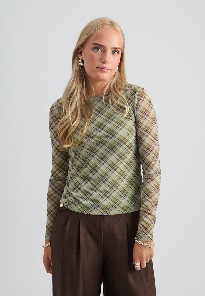 Peppercorn PCSafina Top Top 3064C Wild Lime Check