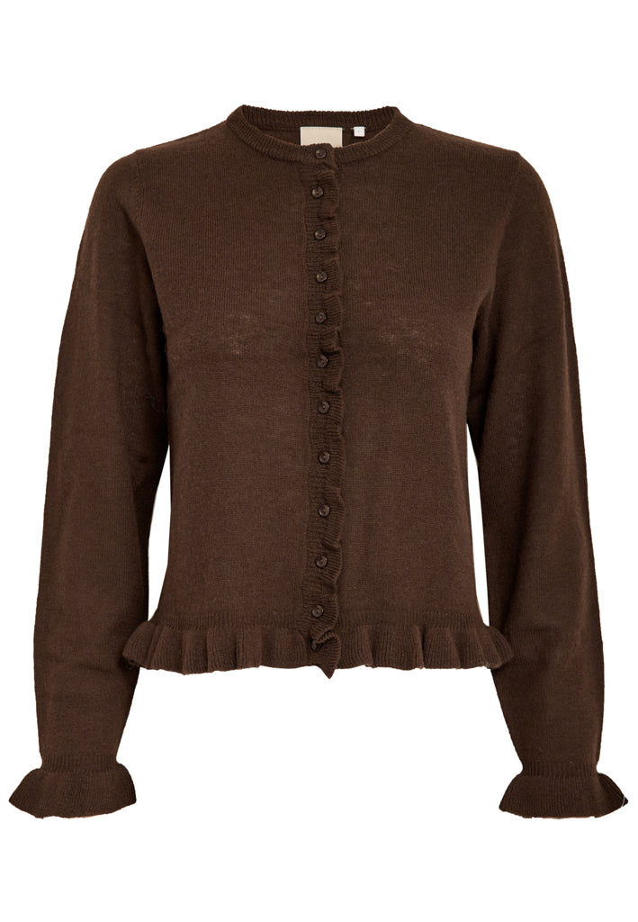 Peppercorn PCSaga Cardigan Cardigans 3960 Java Brown