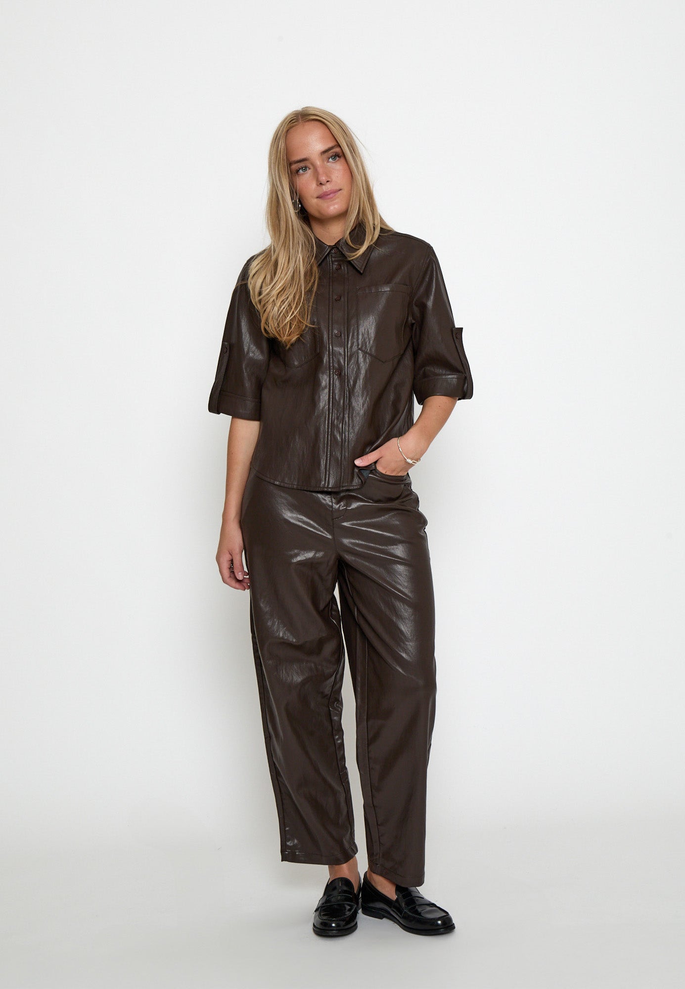 Peppercorn PCSage Shirt Shirt 3960 Java Brown